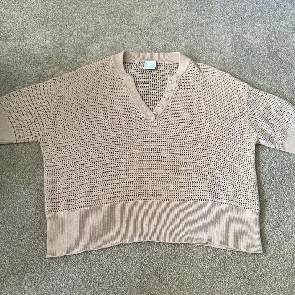 Varley Women's Cream V-Neck Sweater